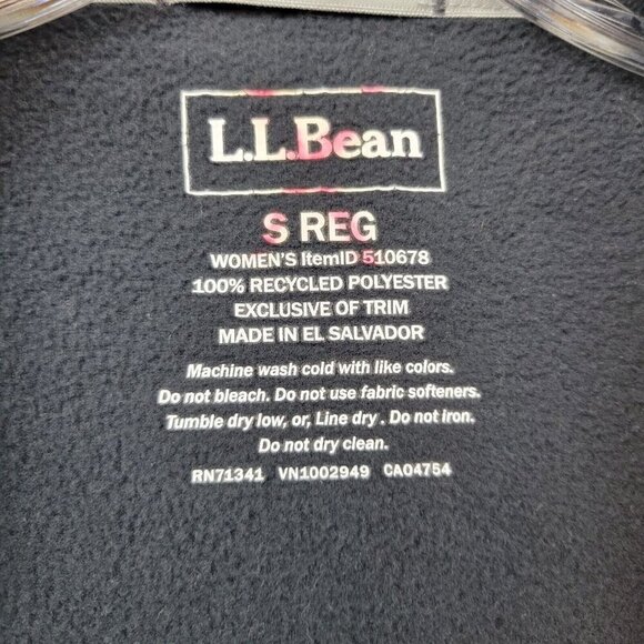 LL Bean Fleece Jacket Womens Size Small‎ Full Zip Cozy Soft 510678 Trail Fleece - Picture 5 of 8